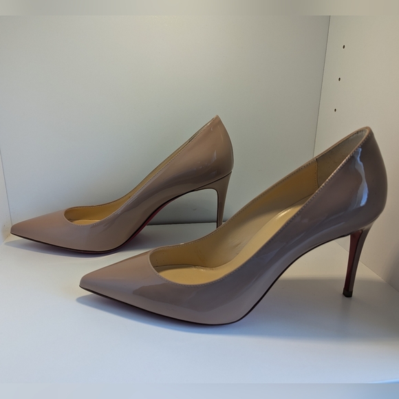 Christian Louboutin Kate 85 Patent Leather Pumps - Picture 7 of 9